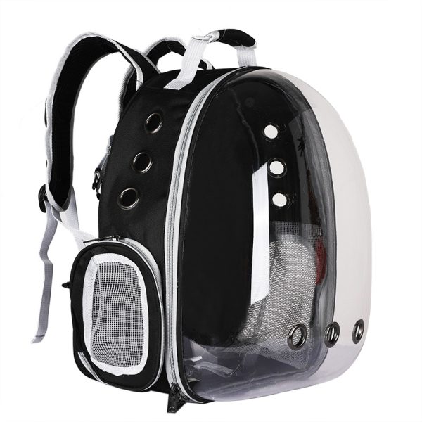Mochila de transporte respirável e com visão transparente para cachorro ou gato