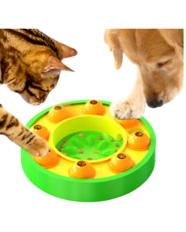 Brinquedo interativo, comedouro lento para cachorro ou gato