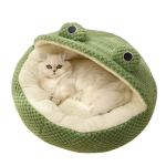 Cama redonda canguru para Pet em Forma de Sapo