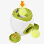 Brinquedo interativo para cães, lançador de bolas